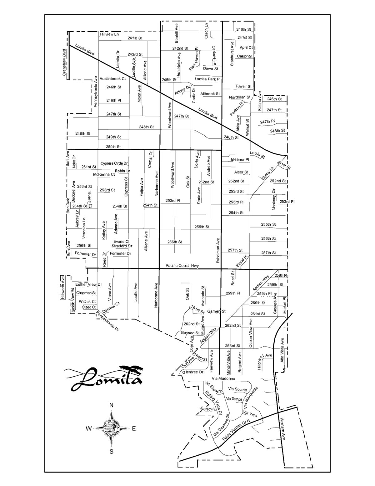 City Maps City of Lomita