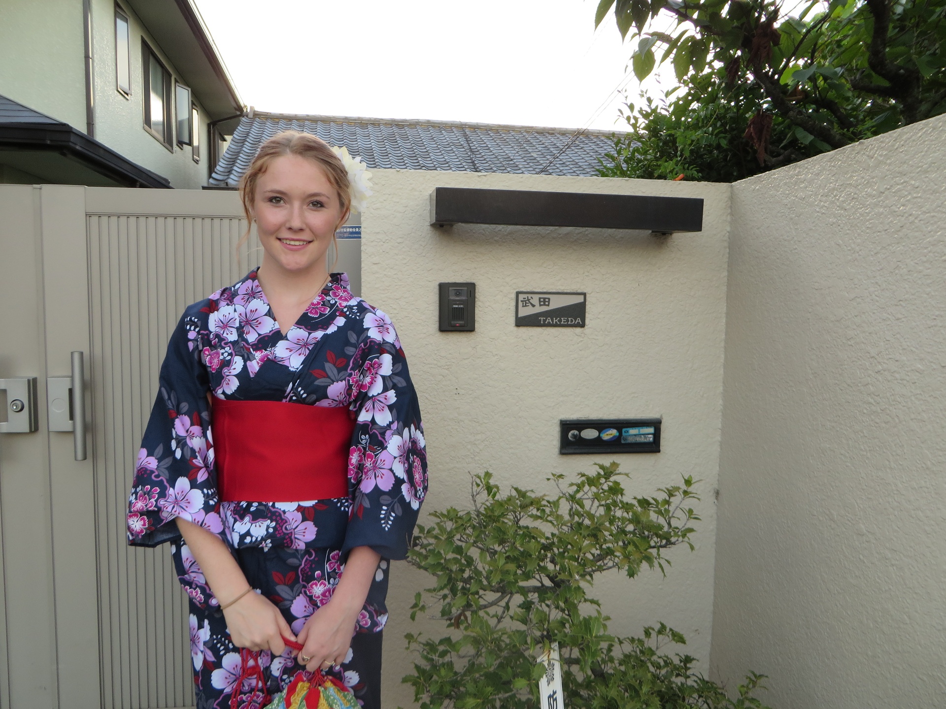 Student dressed up as a geisha in Japan