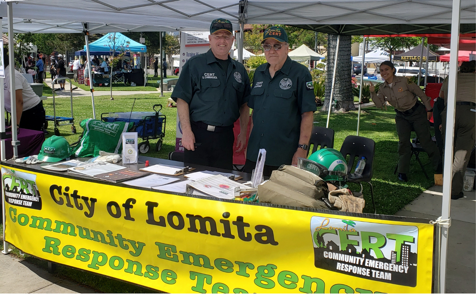 Lomita CERT team at the 2024 fair