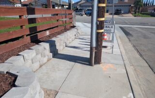 Completed new sidewalk