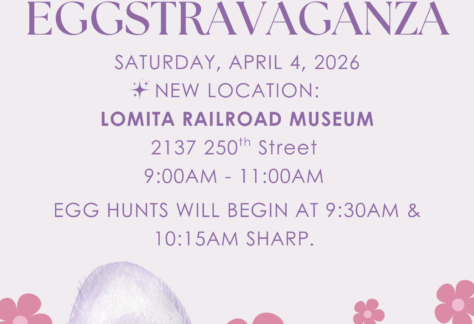 Flyer with details for Lomita's Annual Eggstravaganza