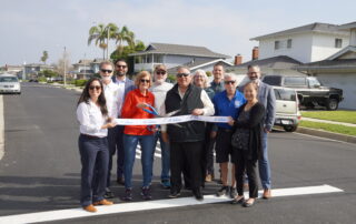 Lomita City Council and Staff at the project ribbon cutting